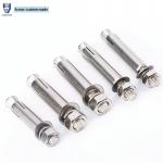 Stainless Steel Expansion Bolt External Hex Expansion Screw Bolt Sleeve Anchor，Pool Safety Cover Expansion Bolts，for Con for sale
