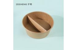 China Eco Friendly Kraft Paper Soup Bowl 26oz 780ml With Insert Plate supplier