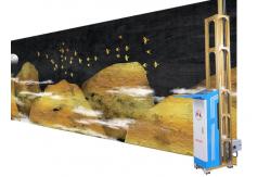 China 720x2880dpi 3D Wall Inkjet Printer Special Ink Heating And Blank Skip supplier