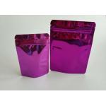 Flat Beeswax Candle Stand Up Zipper Pouch Bags , Heat Seal Packaging Bags Customized for sale