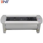 silver color hdmi interface electric rotation flip up desk socket for sale