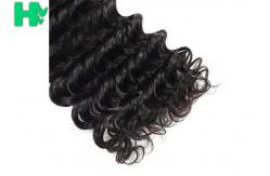 China Natural Black Real Deep Wave Human Hair Grade 9A Full Cuticle Aligned supplier