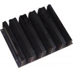 PVDF / Powder Coated Aluminum Heatsink Extrusion Profiles With 6061 T6 Alloy for sale