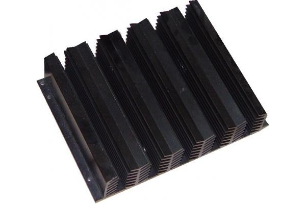 PVDF / Powder Coated Aluminum Heatsink Extrusion Profiles With 6061 T6 Alloy