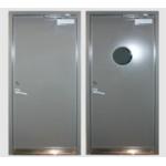 Customized Steel Material Marine Doors , Inward Outward Opening Steel Gastight Door for sale