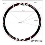 Personalised Road Bike Wheel Decals / Sports Bike Stickers 20 Sheets / Pack for sale