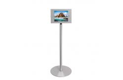 China Fully Enclosed Metal Anti Theft Tablet Stand Free Standing 360 Degree Rotated supplier