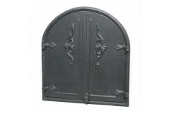 China Home Depot Cast Iron Fireplace Accessories Matt Black Fireback With Feet supplier