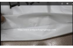 China White Double Plastic Drawstring Backpack For Riding , Playing , Swimming supplier