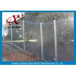 Anti - Destroy Security Perimeter Fencing , Security Mesh Fence For Military Base
