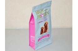 China Matte Aluminum Foil 8 Side Seal Pet Dog Food Pouch Packaging With Zipper supplier