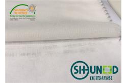 China White Adhesive Fusible Interlining Cloth , Stretch Interfacing Material For Sport Garments supplier