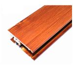 Square Wood Finish Aluminium Profiles , Different Colors Aluminium Framing Systems for sale
