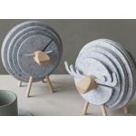 Light Grey Sheep Shaped Coaster Felt Creative Desktop Decoration For Home for sale