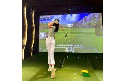 China 3d Projection Indoor Infrared Induction Golf Simulation Trainer Golf Simulator supplier