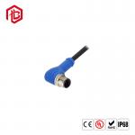 M12 S-Coded Power Connector 4 Pin Waterproof Molded Corded Plug for sale