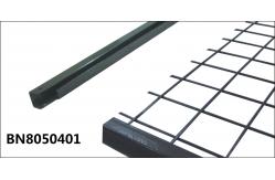 China Powder Coated Pallet Rack Back Guard With U Shape Profile Durable Construction supplier