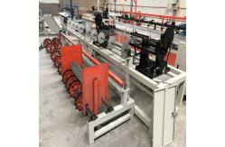 China 3m width full automatic PLC control single wire feeding chain link fence machine supplier