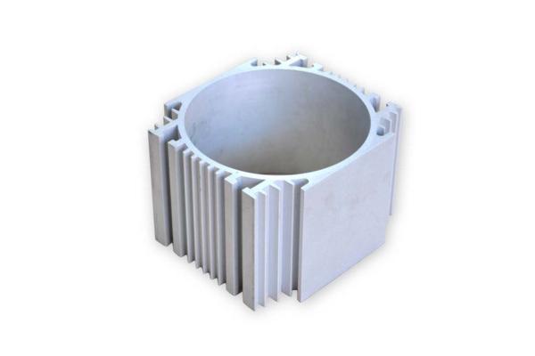 Anodized Aluminum Extrusion Profiles Electrical Cover / Aluminium Electric Motor Shell