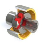 LMZ-I / MLL-I Flexible Jaw Coupling Shaft Split Rubber Coupling With Wheel for sale