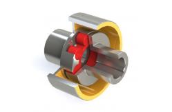 China LMZ-I / MLL-I Flexible Jaw Coupling Shaft Split Rubber Coupling With Wheel supplier