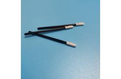 China TX742 Black Handle Polishing Foam Tip Swabs Picking Dirt In Small Recesses supplier