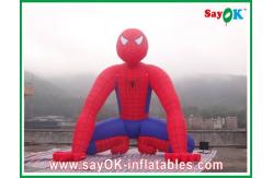 China Advertising Inflatable Ceremony Inflatable Cartoon Characters , Wind-Resistant Height 10m Inflatable Spinder Man supplier