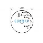 1R14-823 Goodyear Air Spring Assemblies W01M586223 Firestone Suspension Air Rubber