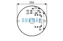 China 1R14-823 Goodyear Air Spring Assemblies W01M586223 Firestone Suspension Air Rubber supplier
