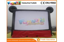 China Mickey Mouse Advertising Inflatables / Inflatable Movie Screen Black And Red Projection Cloth supplier
