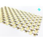 Architectural Mesh In Stainless Steel, Metal Mesh with Woven Pattern 3.7m L for sale