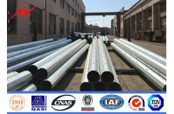 China economical bitumen 3mm thickness Q345 steel electrical utility pole for power transmission supplier