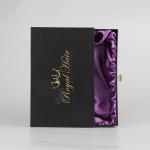 Handmade Luxury Hair Extension Packaging Box Black Cardboard Drawer Box