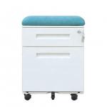 Anti Tilt Lateral 2 Drawer Steelcase Mobile Pedestal With Cushion for sale
