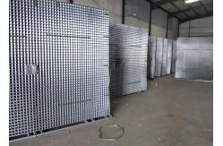 China 4 Openning Galvanized Welded Mesh Panel Black Carbon Steel Construction supplier