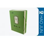 Green Cardboard Gift Boxes With Botton , Luxury Packaging Boxes Matt Silk Printing for sale