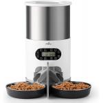 Dog Feeding Stainless Steel Pet Food Dispenser With Two Way Splitter for sale