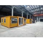 Pre-installed Plumbing System Expandable Container House featuring Polyurethane Foam Insulation and Steel Security Door for sale