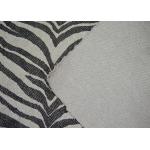 Black And White Striped Plain Weave Fabric / Recycled Cotton Fabric Save Cost