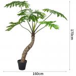 170cm Artificial Landscape Trees L Shape Split Philo Garden Decoration No Watering for sale