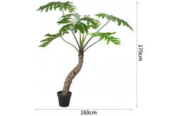 China 180cm High Artificial Philodendron Evergreen Real Touch Leaves No Caring Potted Plant supplier