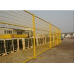 Yellow Canada Standard Movable Temporary Site Fencing 6ft X10ft Steel Security Panels for sale