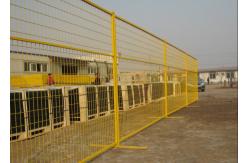 China Yellow Canada Standard Movable Temporary Site Fencing 6ft X10ft Steel Security Panels supplier