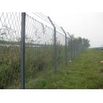 Galvanized Green Powder Coated Metal Weave Diamond Chain Link Fence for sale
