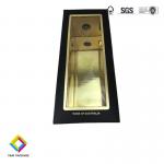 Customizable Corrugated wine packaging boxes Rigid cardboard logo gold foiled for sale