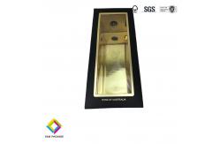 China Customizable Corrugated wine packaging boxes Rigid cardboard logo gold foiled supplier
