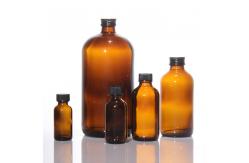 China 60ml Mini Lotion Bottles Bulk 4oz Boston Round Glass Diffuser supplier