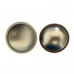 Customizable Cone And Dome  Tinplate Aerosol Can Top And Bottom Aerosol Tin Components for sale