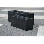 Fibre Clay Rectangular Planters Frost Resistant For Outdoor Gardens
