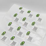 Synthetic QR Code Adhesive Label Stickers Sheets Tailor Made Customized Labels for sale